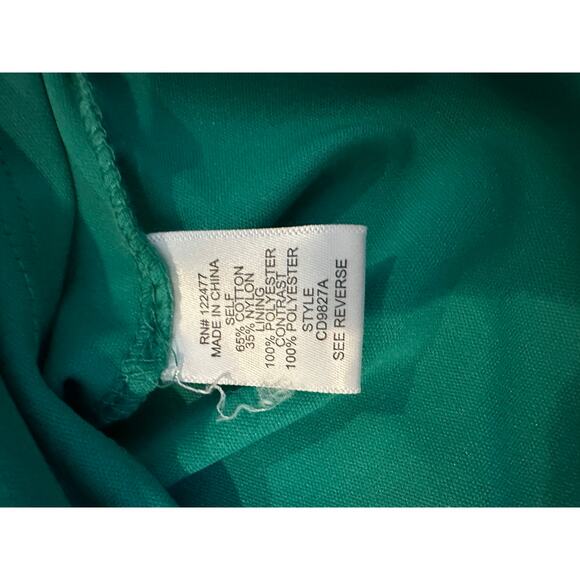 EUC Emerald Green Lace Midi Dress Size M WeddingGuest BarbieCore GardenParty - Picture 9 of 10